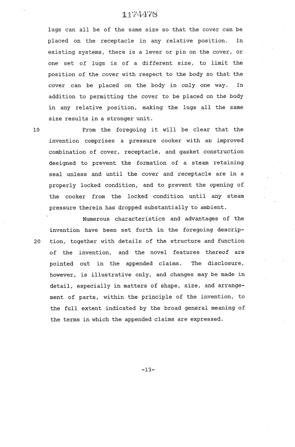 Canadian Patent Document 1174478. Description 19940322. Image 13 of 13