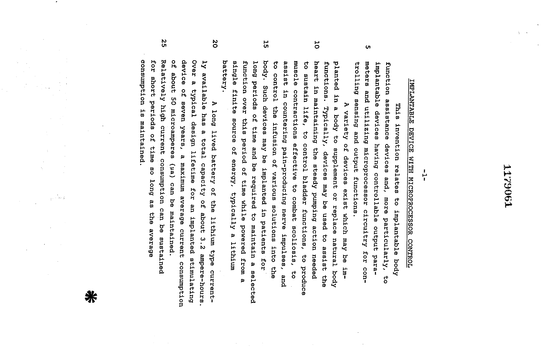 Canadian Patent Document 1179061. Description 19931221. Image 1 of 31
