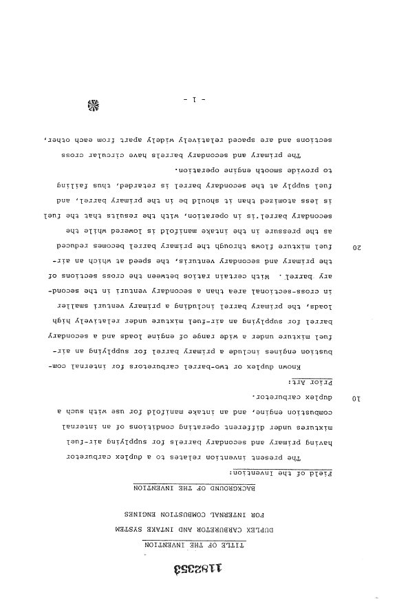 Canadian Patent Document 1182353. Description 19931030. Image 1 of 15