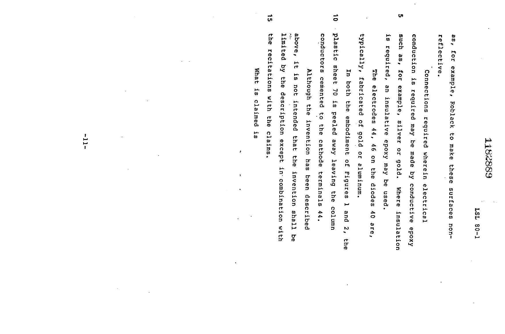 Canadian Patent Document 1182889. Description 19921230. Image 11 of 11
