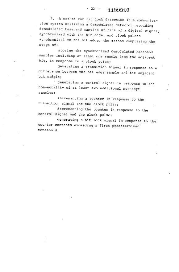 Document de brevet canadien 1189910. Revendications 19930614. Image 3 de 4
