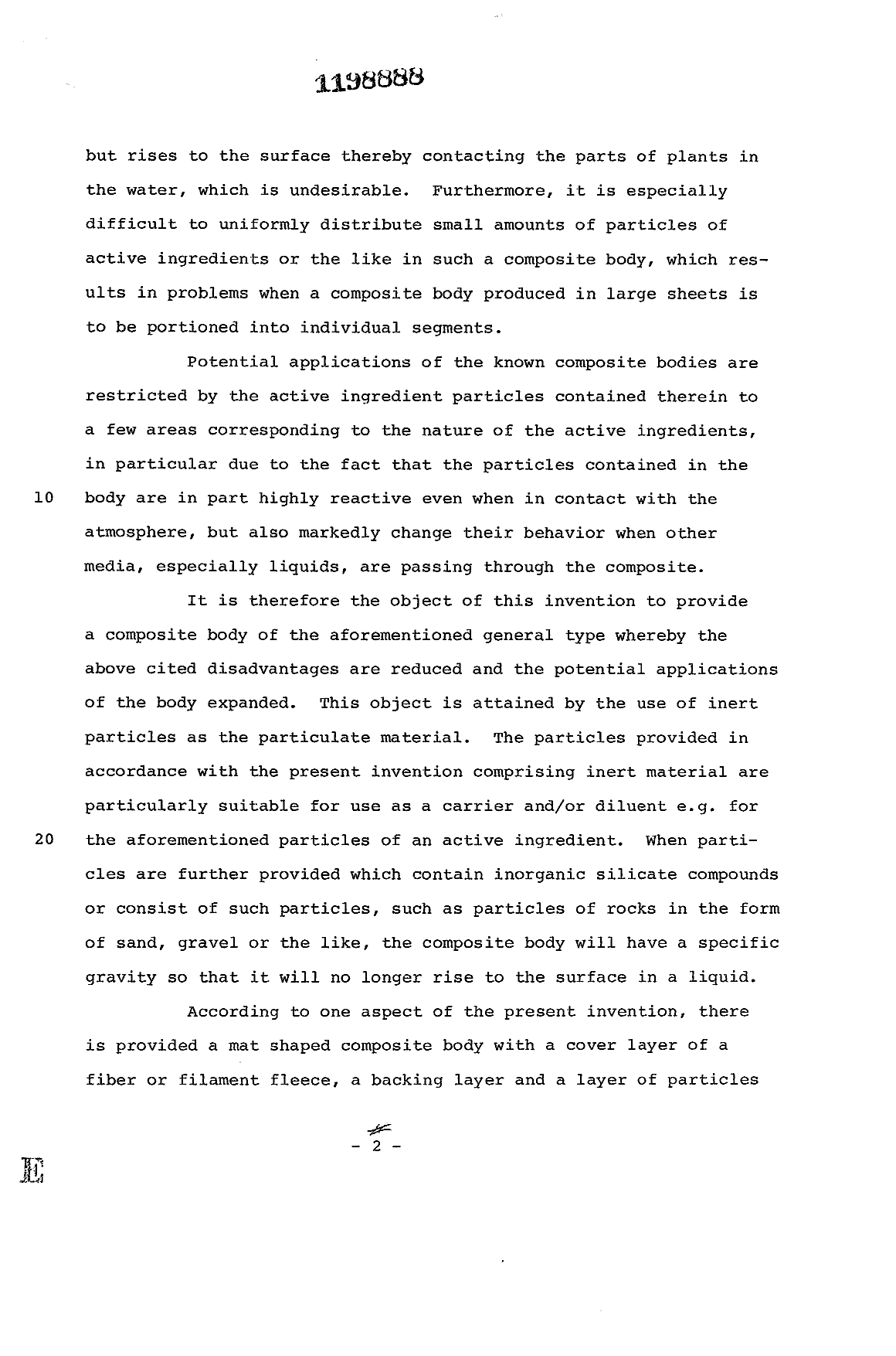 Canadian Patent Document 1198888. Description 19930622. Image 2 of 17