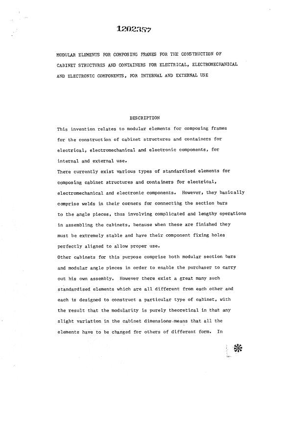 Canadian Patent Document 1202357. Description 19930624. Image 1 of 7