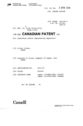 Document de brevet canadien 1204210. Page couverture 19930705. Image 1 de 1