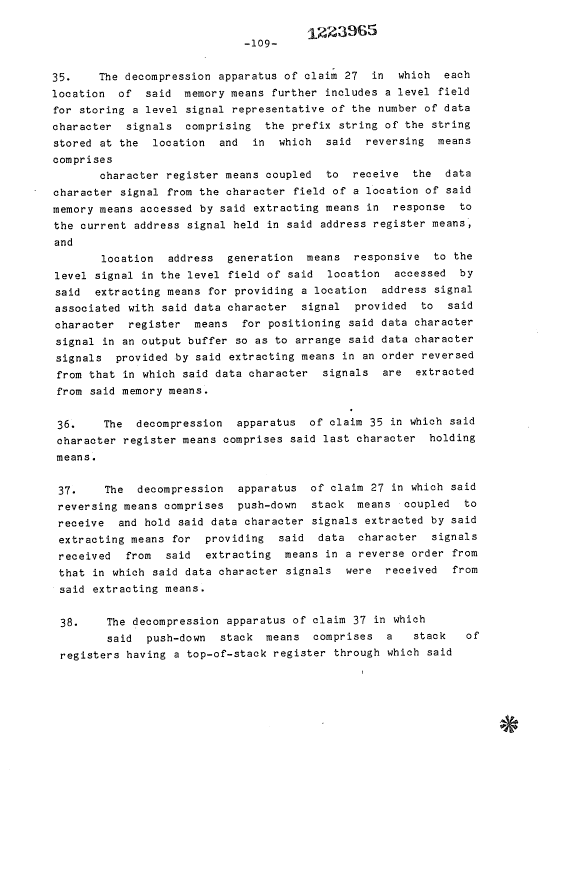 Document de brevet canadien 1223965. Revendications 19921230. Image 15 de 16