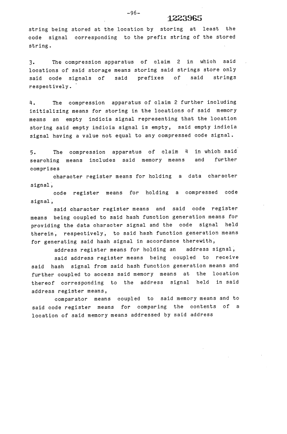 Document de brevet canadien 1223965. Revendications 19921230. Image 2 de 16