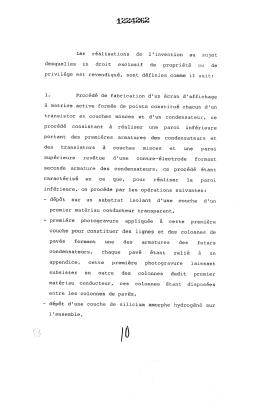 Document de brevet canadien 1224262. Revendications 19930925. Image 1 de 2