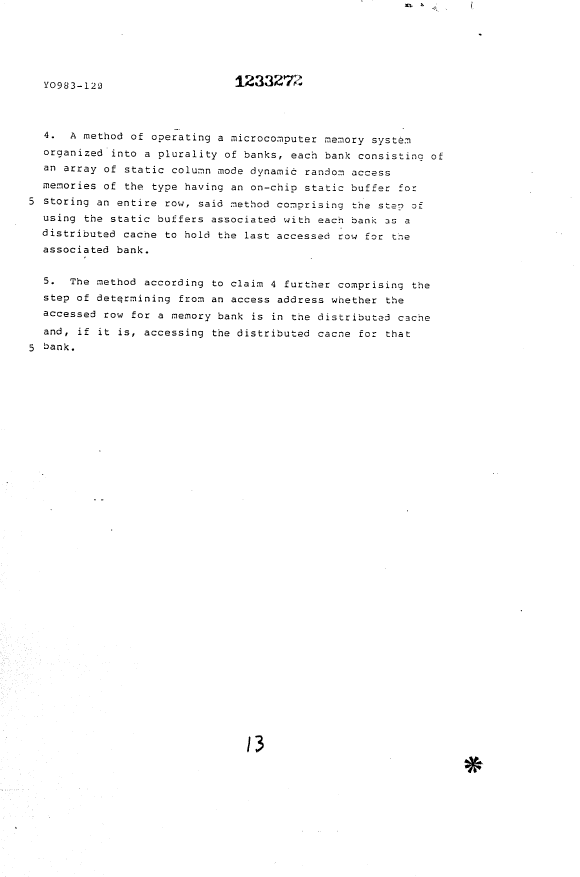 Document de brevet canadien 1233272. Revendications 19930803. Image 2 de 2