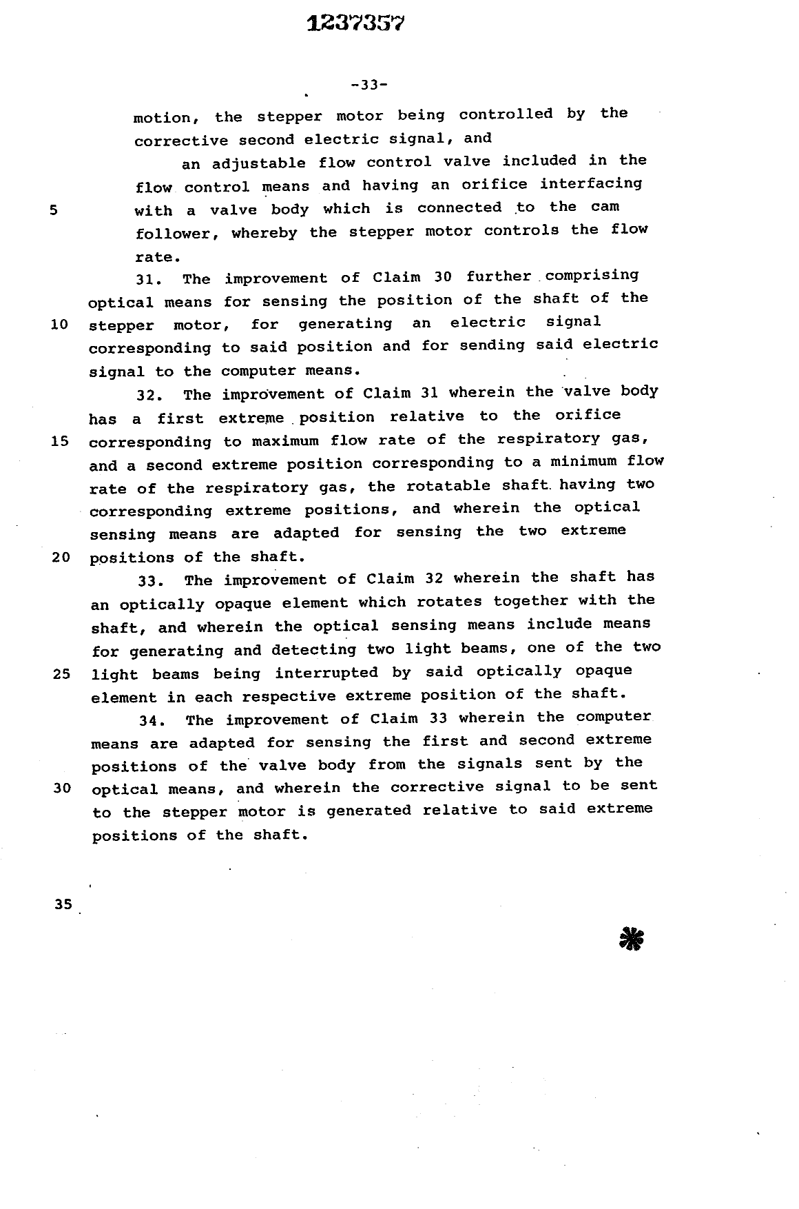 Document de brevet canadien 1237357. Revendications 19921229. Image 10 de 10