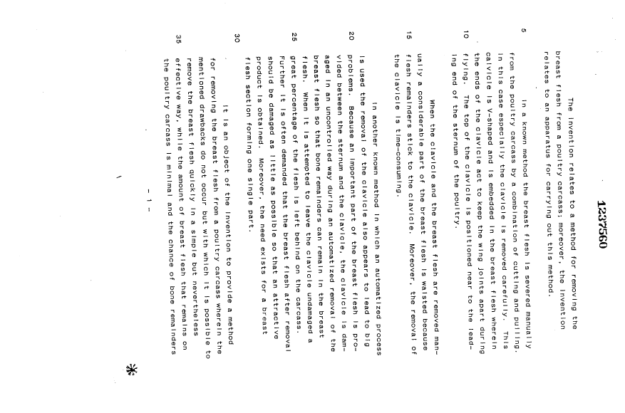 Document de brevet canadien 1237560. Description 19930929. Image 1 de 15