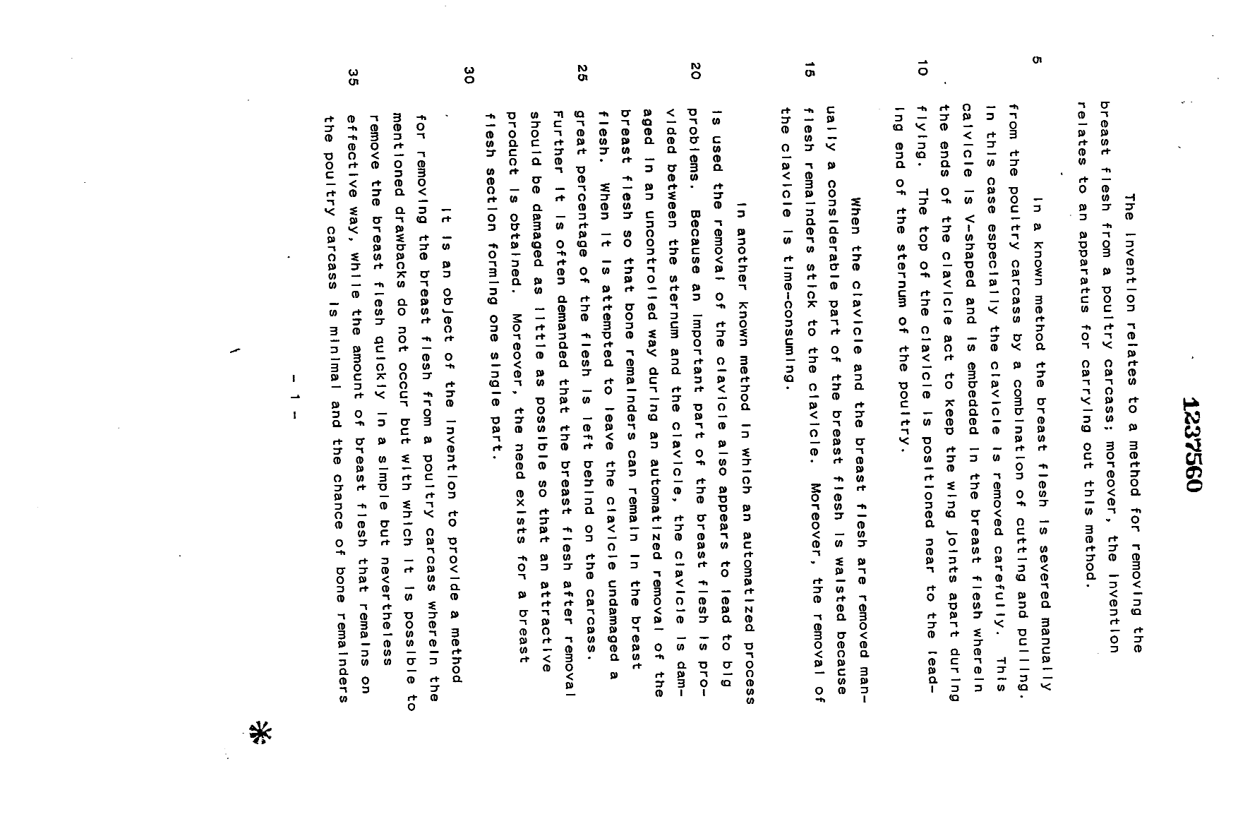 Canadian Patent Document 1237560. Description 19930929. Image 1 of 15