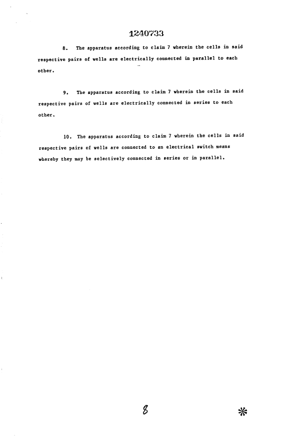 Document de brevet canadien 1240733. Revendications 19930818. Image 2 de 2