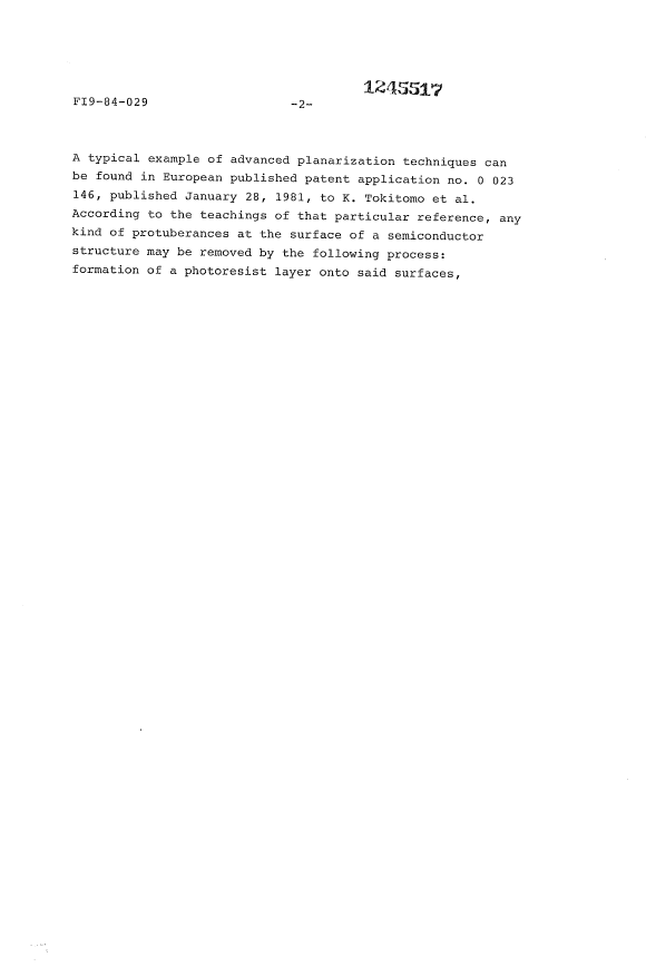 Canadian Patent Document 1245517. Description 19931001. Image 2 of 17