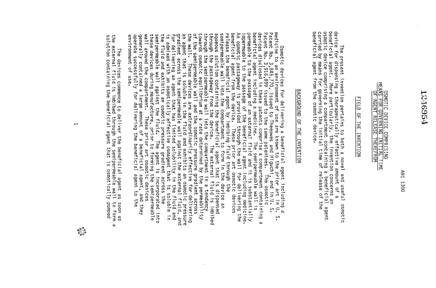 Document de brevet canadien 1246954. Description 19930825. Image 1 de 16