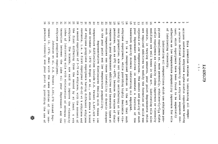 Document de brevet canadien 1249579. Description 19931005. Image 1 de 25