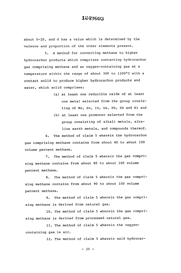 Document de brevet canadien 1249603. Revendications 19931005. Image 2 de 6