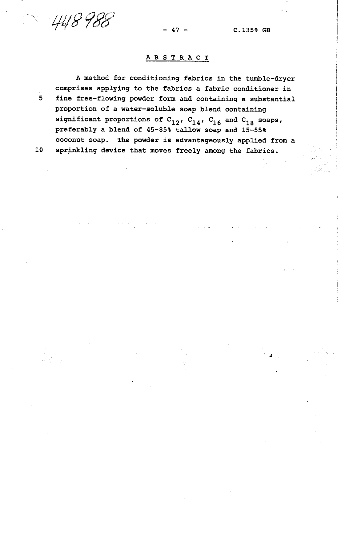 Document de brevet canadien 1250423. Abrégé 19930826. Image 1 de 1