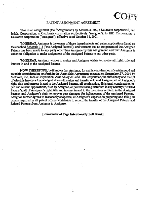 Canadian Patent Document 1253591. Assignment 20040616. Image 2 of 8