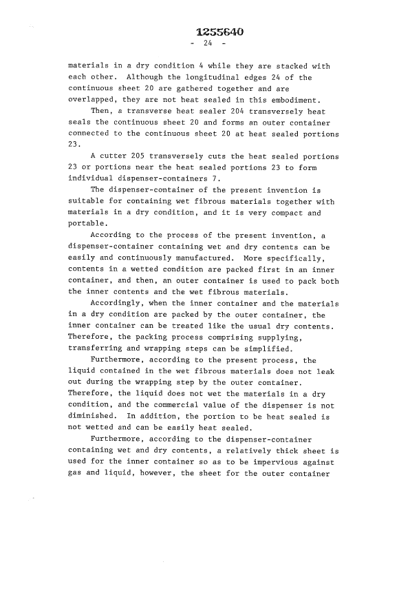 Canadian Patent Document 1255640. Description 19930907. Image 24 of 25