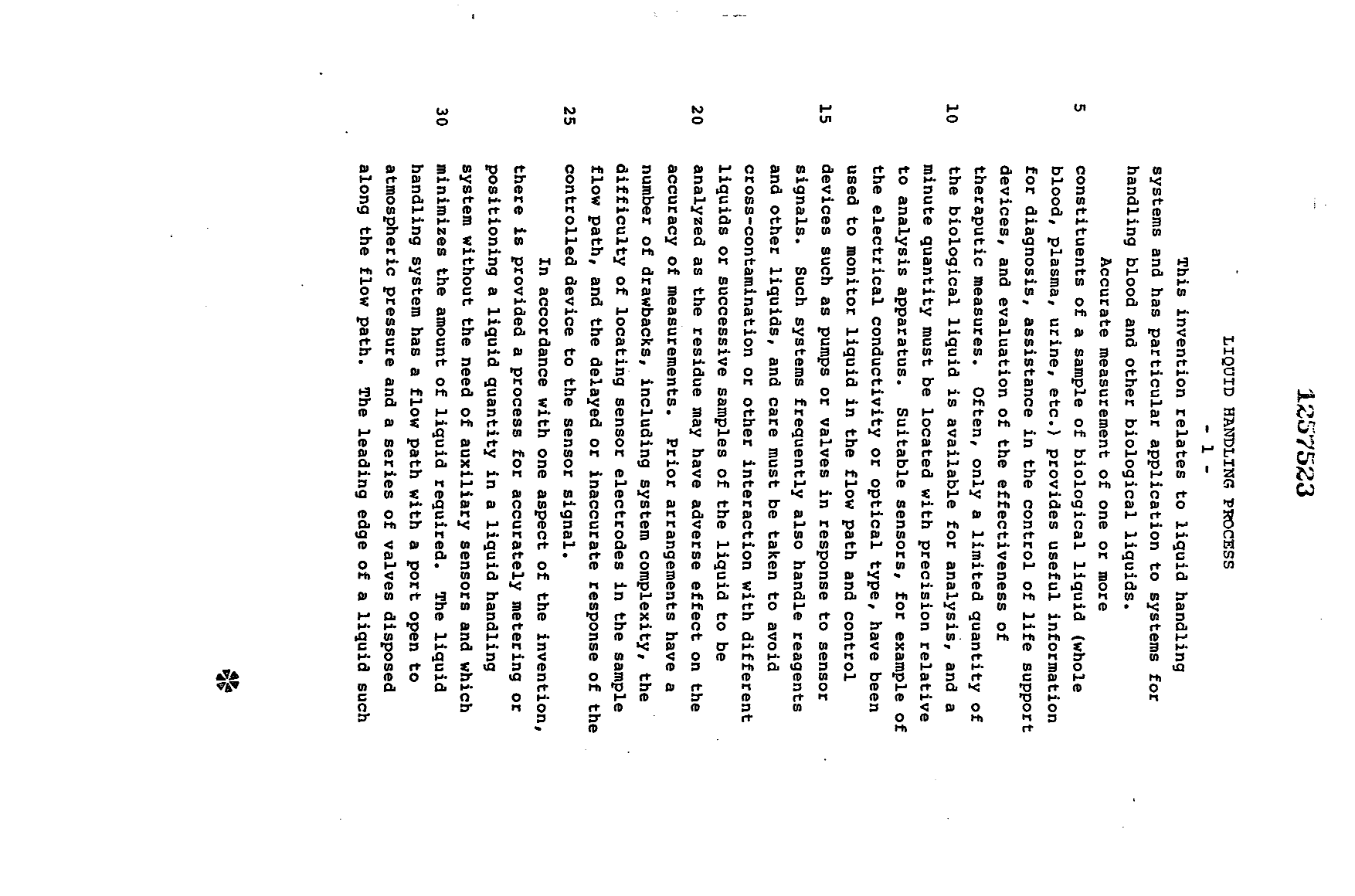 Canadian Patent Document 1257523. Description 19931006. Image 1 of 20