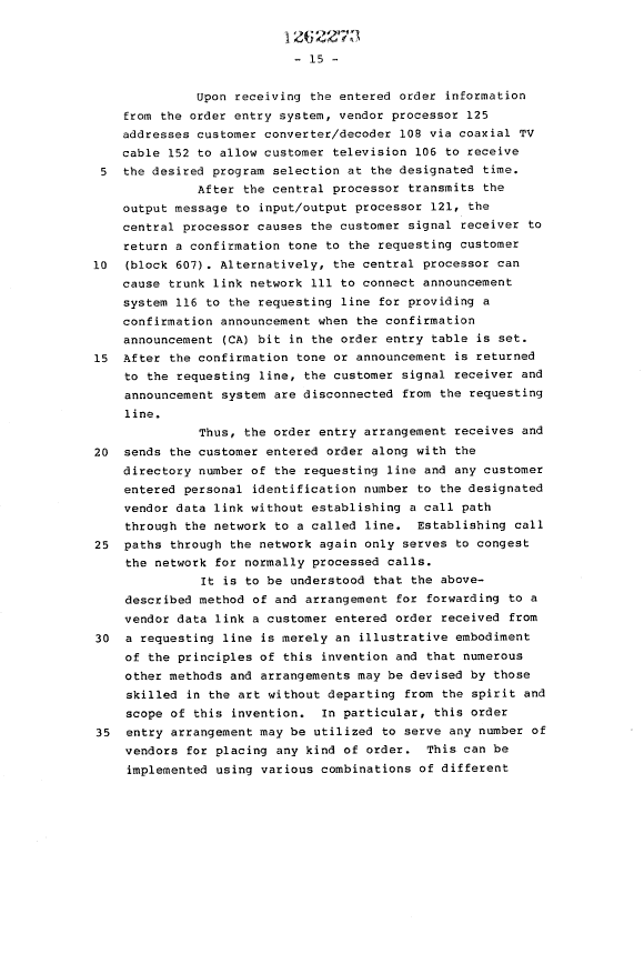 Document de brevet canadien 1262273. Description 19921214. Image 16 de 17