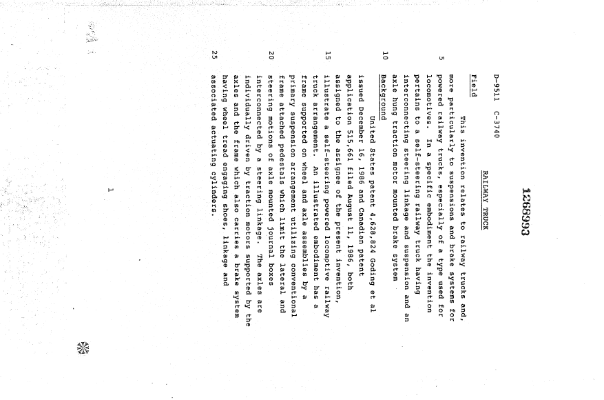 Canadian Patent Document 1268993. Description 19930921. Image 1 of 12