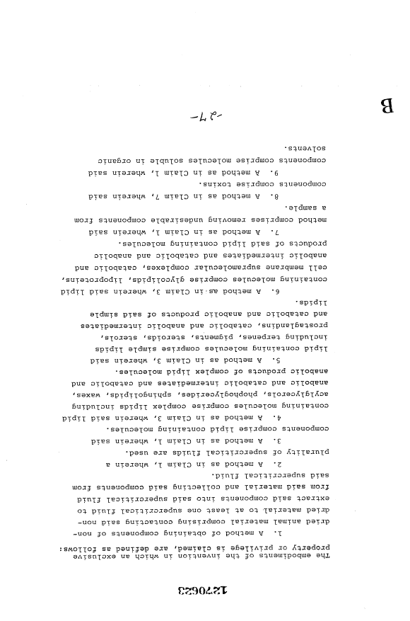 Canadian Patent Document 1270623. Claims 19931007. Image 1 of 4
