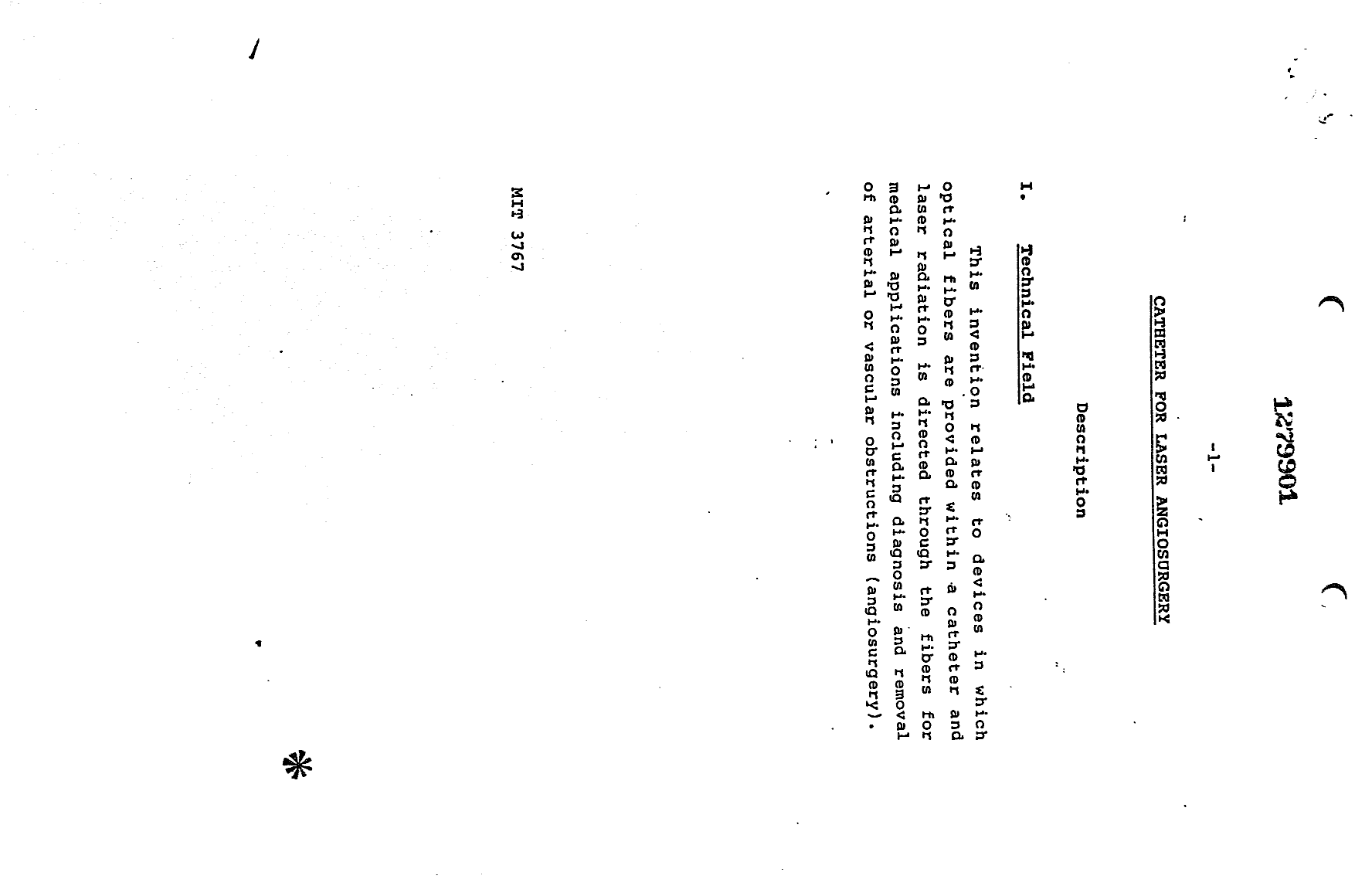 Canadian Patent Document 1279901. Description 19931015. Image 1 of 69