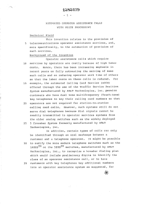 Document de brevet canadien 1282479. Description 19931019. Image 1 de 31