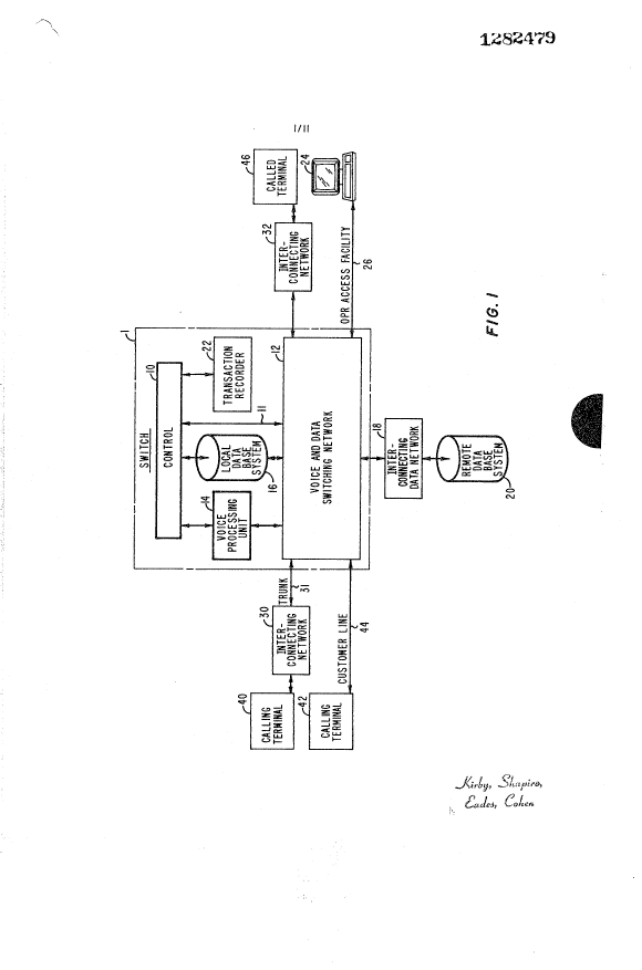 Document de brevet canadien 1282479. Dessins 19931019. Image 1 de 11