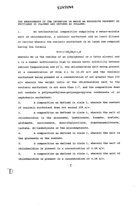 Document de brevet canadien 1287284. Revendications 19931021. Image 1 de 2
