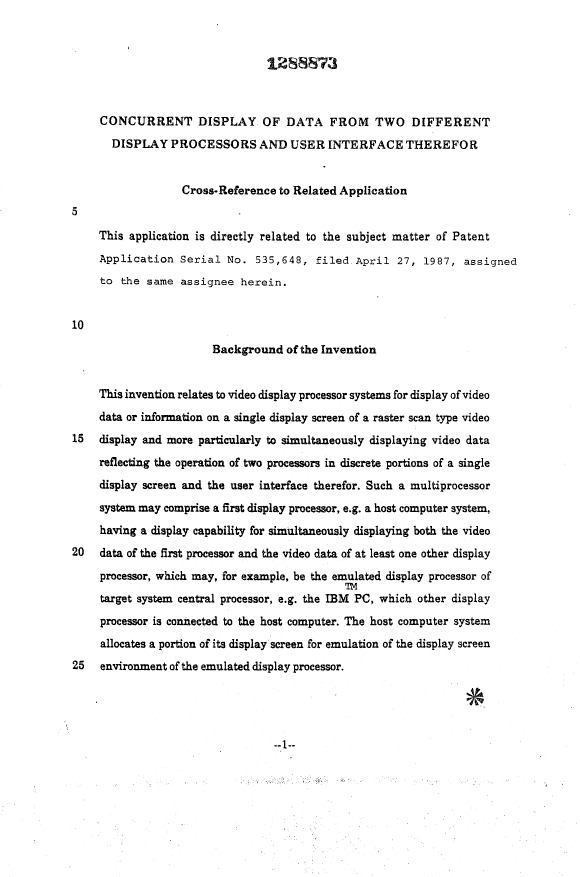 Document de brevet canadien 1288873. Description 19931022. Image 1 de 130