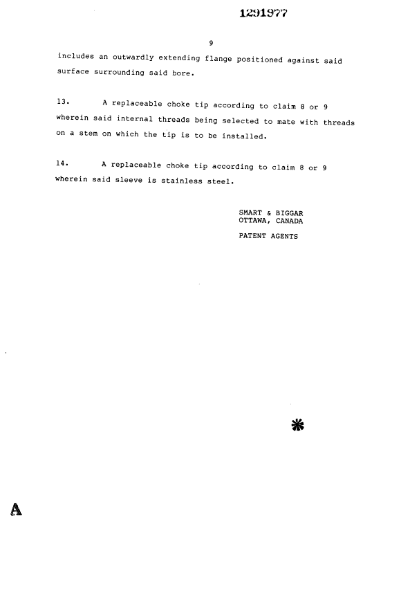 Document de brevet canadien 1291977. Revendications 19931030. Image 4 de 4