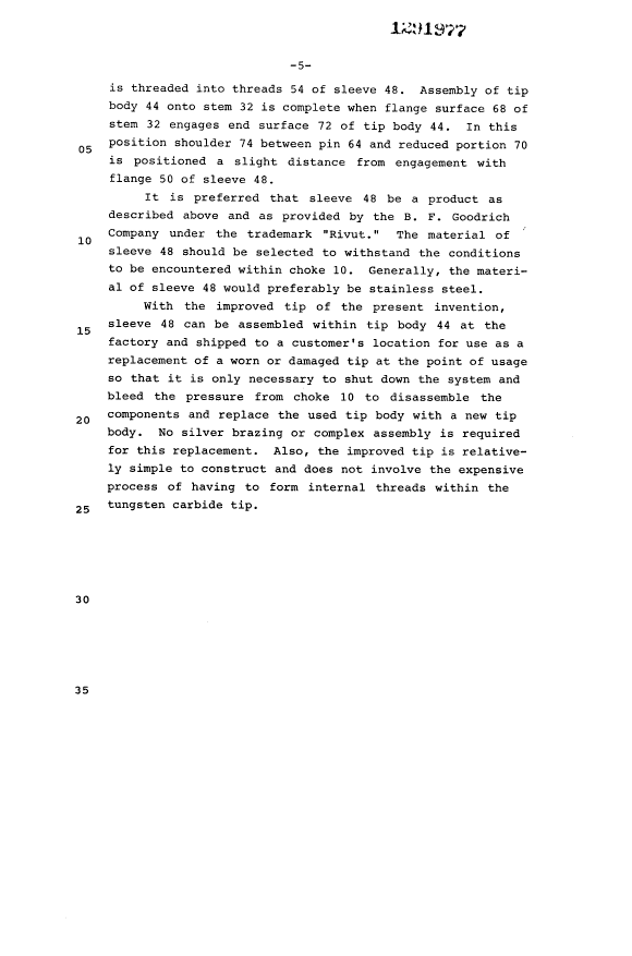Document de brevet canadien 1291977. Description 19931030. Image 6 de 6