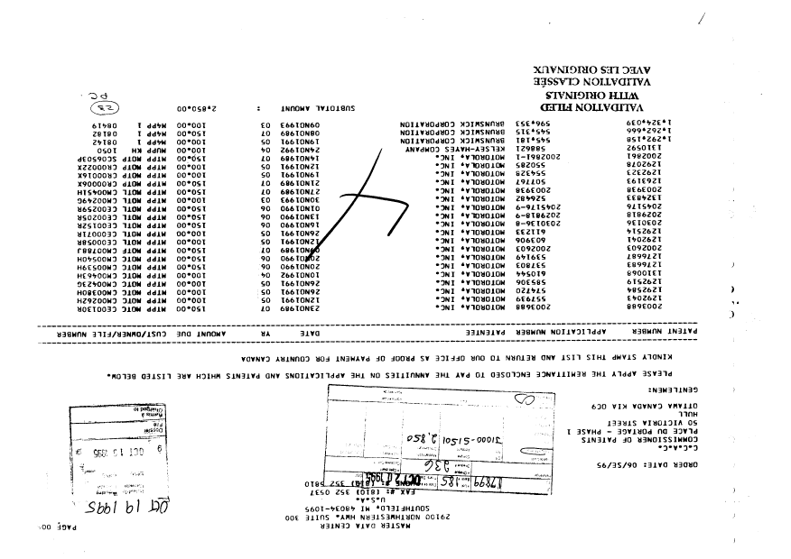 Canadian Patent Document 1292041. Fees 19951019. Image 1 of 1