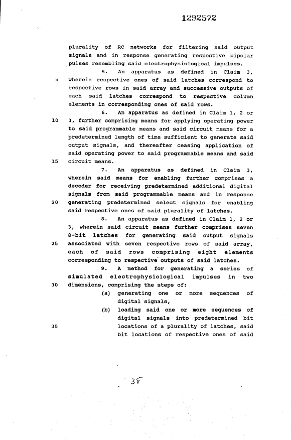 Document de brevet canadien 1292572. Revendications 19931023. Image 2 de 7