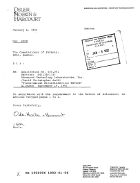 Canadian Patent Document 1301006. Prosecution Correspondence 19920106. Image 1 of 1