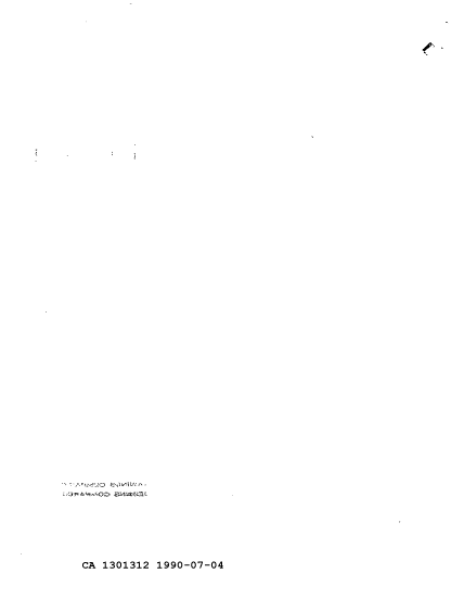 Document de brevet canadien 1301312. Correspondance de la poursuite 19900704. Image 2 de 2