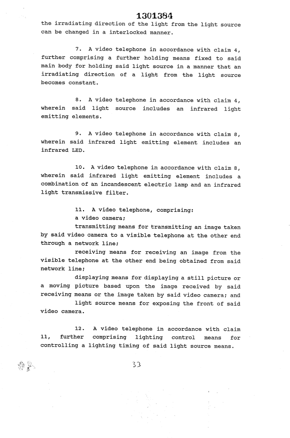 Document de brevet canadien 1301384. Revendications 19931030. Image 2 de 12