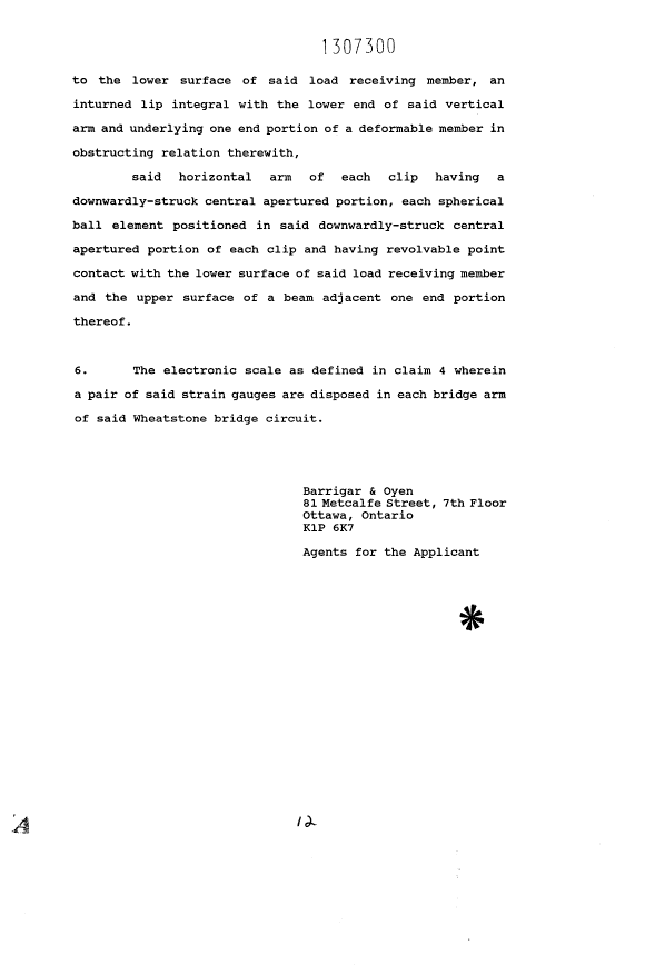 Document de brevet canadien 1307300. Revendications 19931104. Image 4 de 4