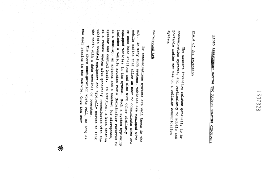 Document de brevet canadien 1307828. Description 19931104. Image 1 de 16