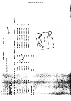 Canadian Patent Document 1309011. Fees 19940916. Image 2 of 2