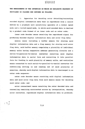 Document de brevet canadien 1310112. Revendications 19931115. Image 1 de 5
