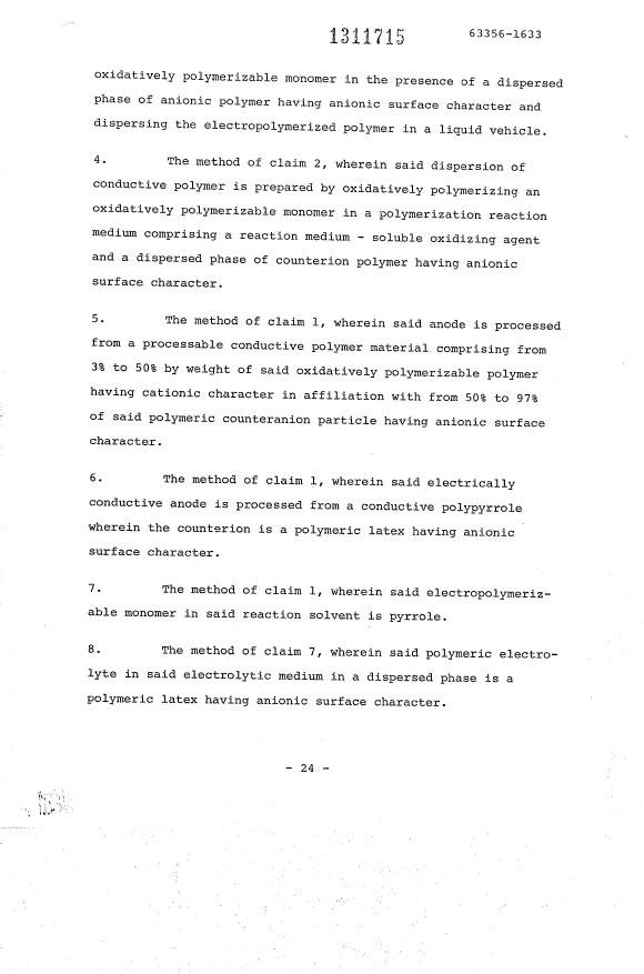 Document de brevet canadien 1311715. Revendications 19931109. Image 2 de 4