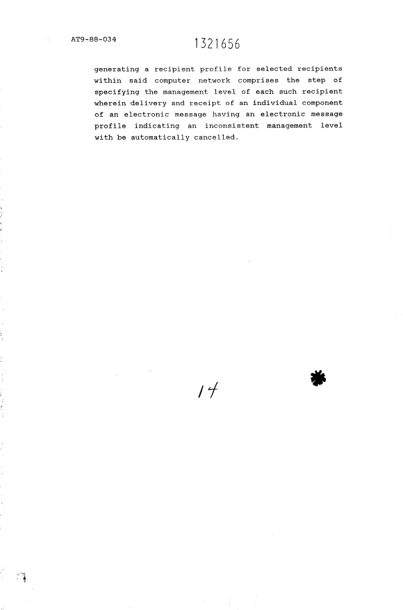 Canadian Patent Document 1321656. Claims 19940304. Image 4 of 4