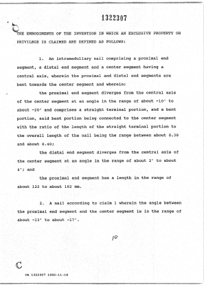 Canadian Patent Document 1322307. Prosecution Correspondence 19921118. Image 2 of 2