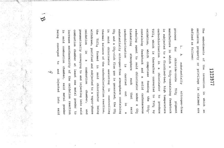 Document de brevet canadien 1323977. Revendications 19940716. Image 1 de 4