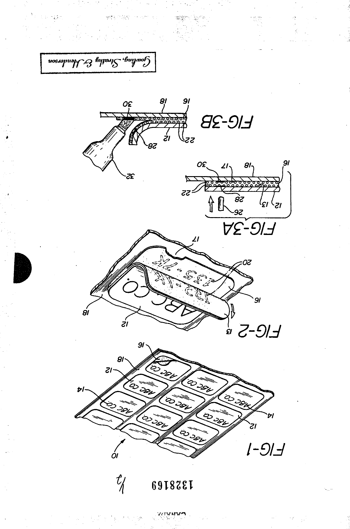 Canadian Patent Document 1328169. Drawings 19931222. Image 1 of 2