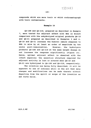 Document de brevet canadien 1331443. Description 19981215. Image 49 de 49
