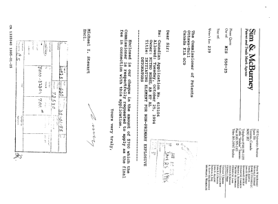 Canadian Patent Document 1335040. PCT Correspondence 19950125. Image 1 of 1